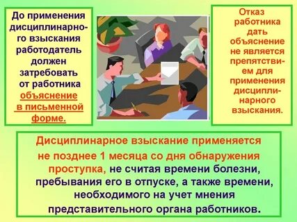 Дисциплинарное взыскание работодателем
