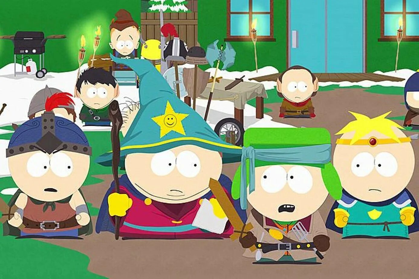 Стэн кайл картман и кенни. Южный парк пьюдипай пьюдипай. South park mod. Баттерс кенни и картман. Комната генриетты южный парк.