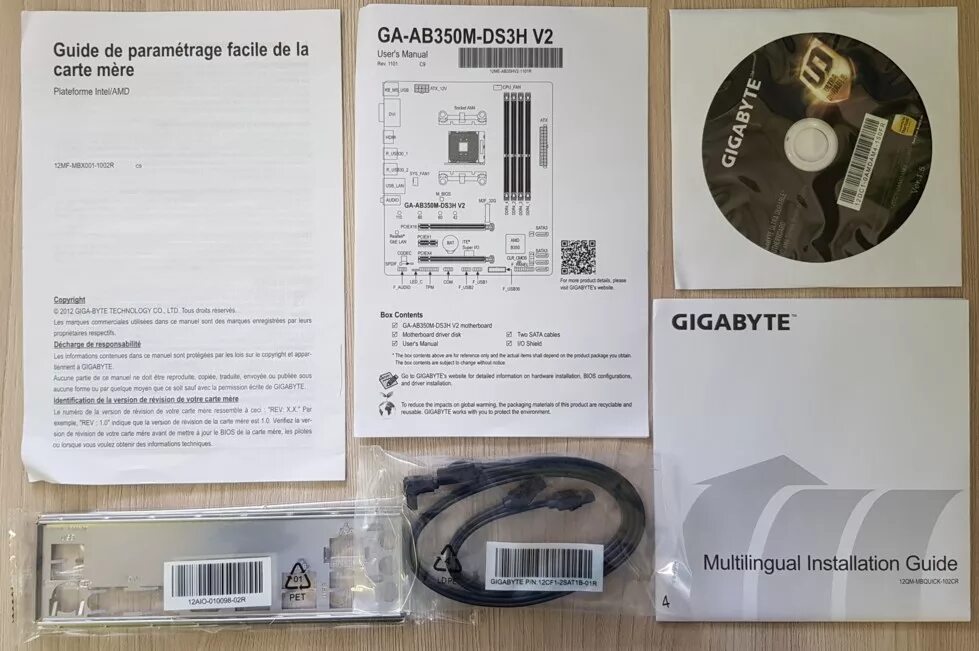 Gigabyte ab350m ds3h v2. Gigabyte ab350m ds3h v2