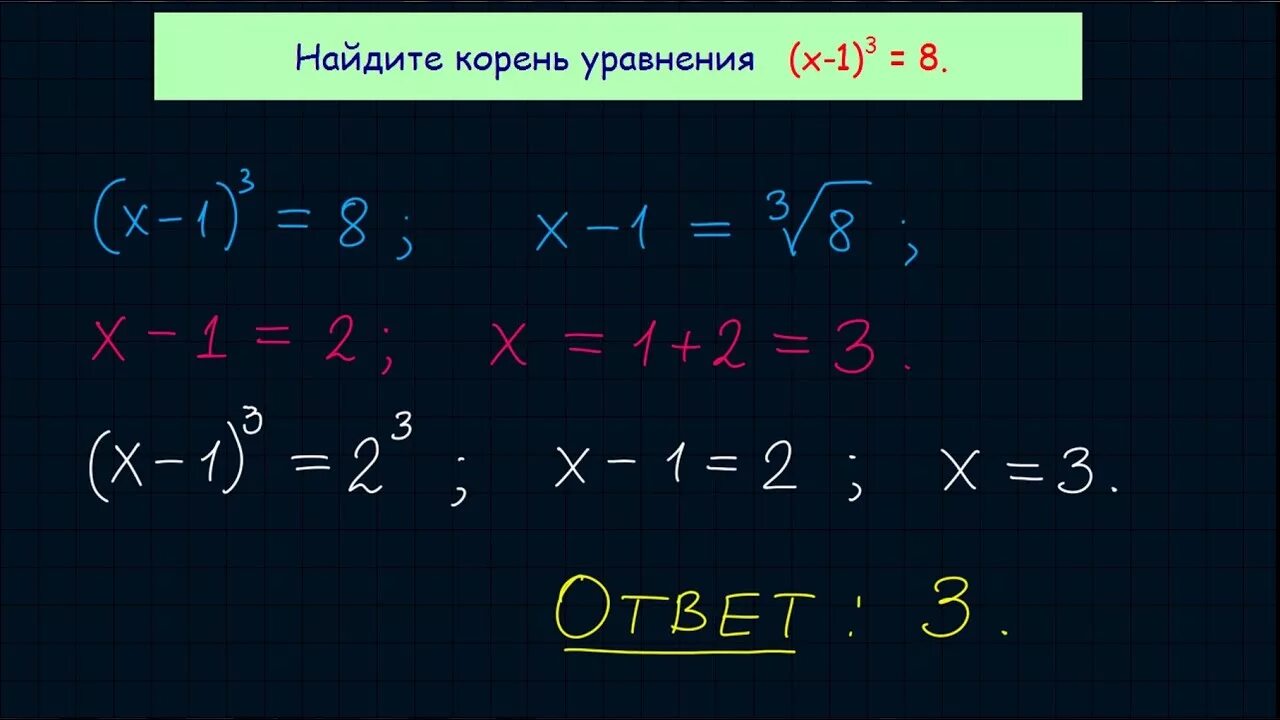 282849 ЕГЭ. 1/(2x-6) = 5 ЕГЭ профиль.