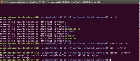 Ubuntu nodejs