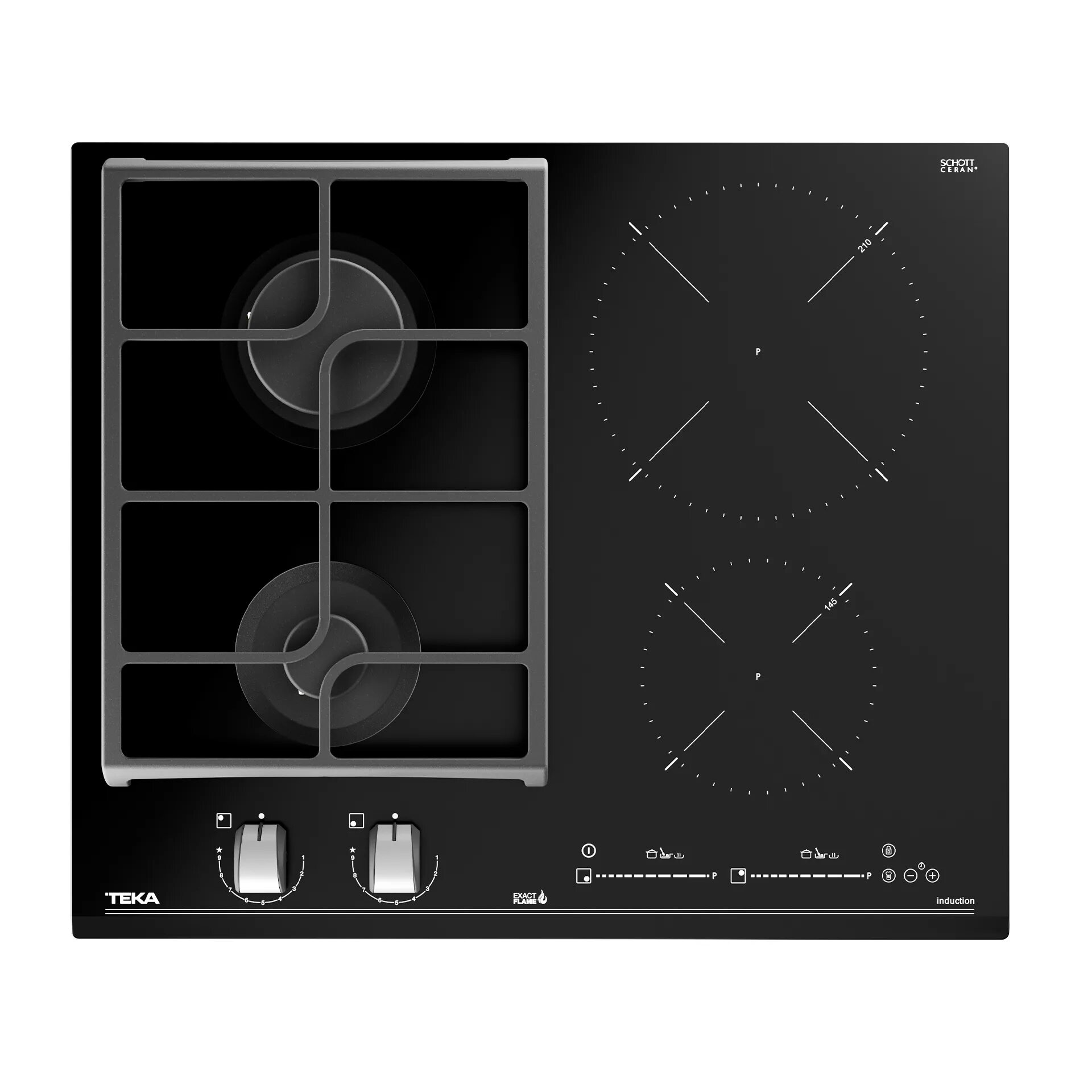 Teka варочная панель Teka Hybrid JZC 64322 ABN Black. Варочная поверхность Teka Hybrid JZC 64322 ABN BK. Варочная панель Teka Hybrid JZC 63312 ABN Black. Комбинированная варочная панель Gunter & Hauer GHK 632 IX.