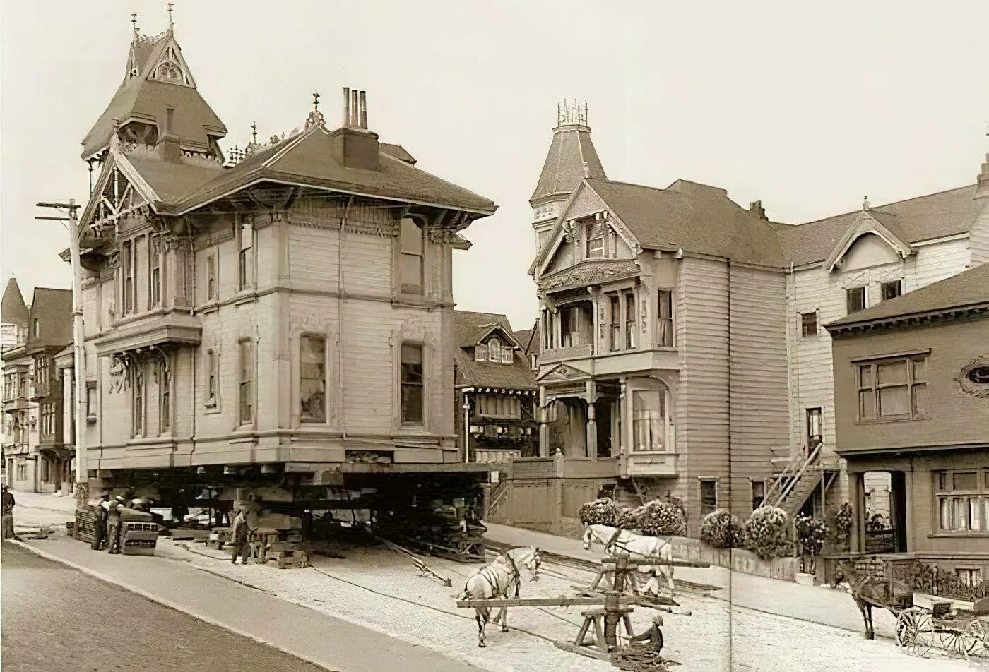 Перенос дома на другое место. Сан Франциско 1900. Сан Франциско 1908. Сан Франциско в 1900 году. Сан Франциско 1910.