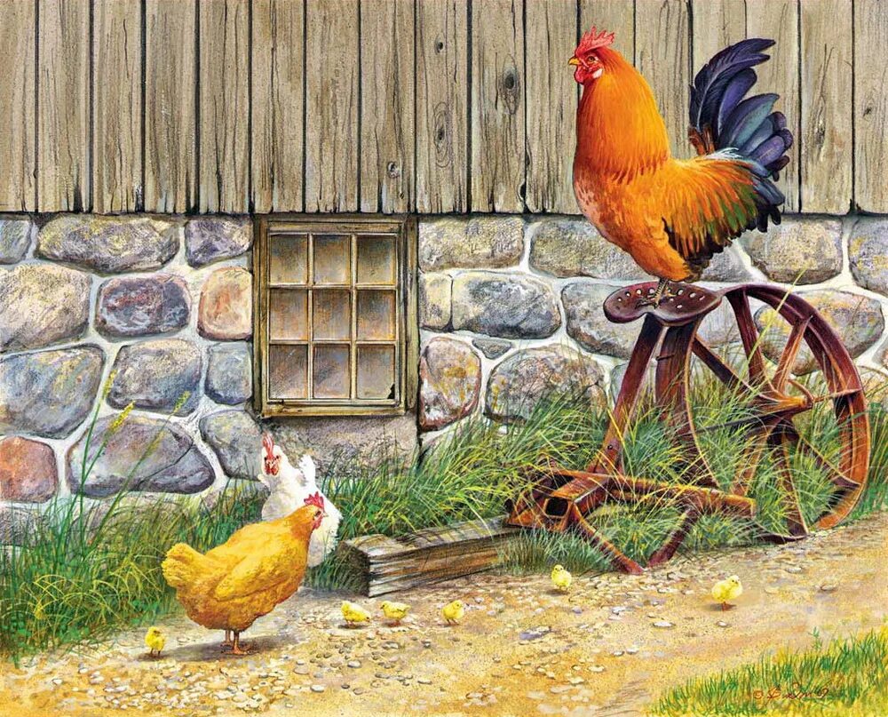 живопись карл ютц. на своей улочке и курочка храбра. картина курица с цыплятами. русский язык 2 класс упражнение 24. куры и петухи карнавал животных к сен-санс.