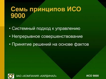 Принципы исо 9000