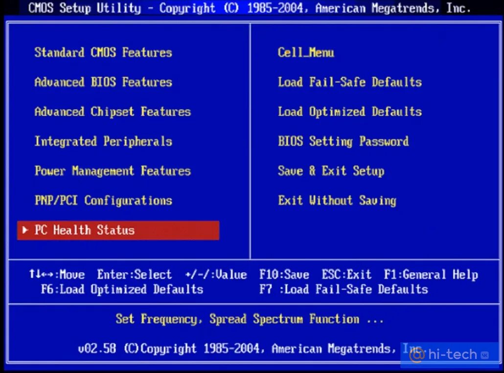 Load optimized. Форматировать через биос. CMOS Setup Utility Copyright c 1985-2004. Standard CMOS features. Выключается ПК при нагрузке.