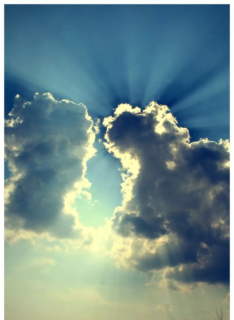 Облака. Любовь в облаках. Двойные облака. Небесная любовь.