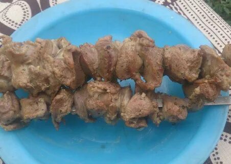 Куриные желудки на мангале рецепт