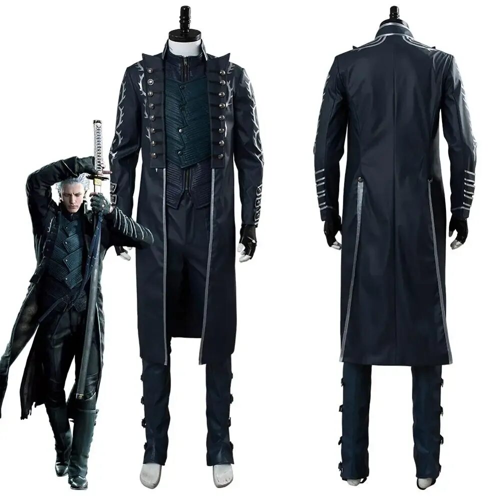 Dmc костюмы. Пальто Вергилия из DMC 5. Плащ Вергилия DMC 5. Плащ Вергилия ДМС 5. Vergil DMC 5 костюм.