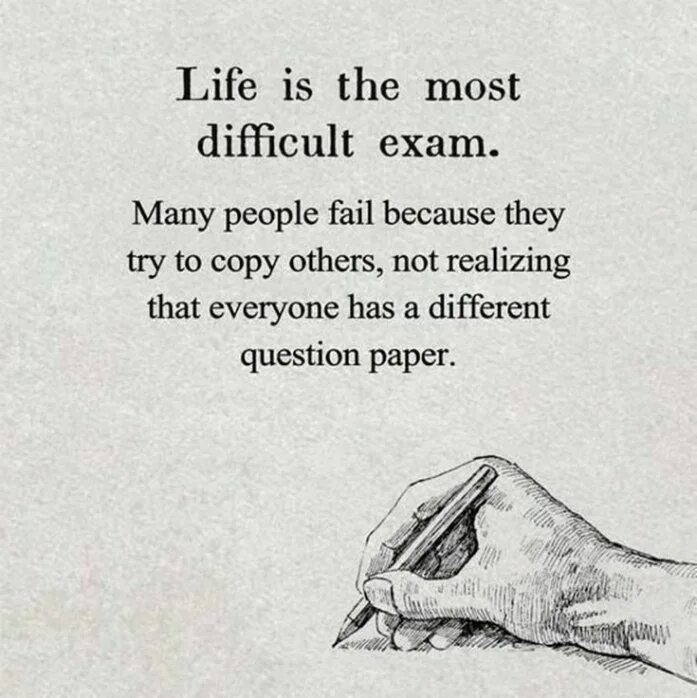 Difficult exam. Deep quotes about life. life is the most difficult exam. deep life quotes. the most difficult exam in my life..