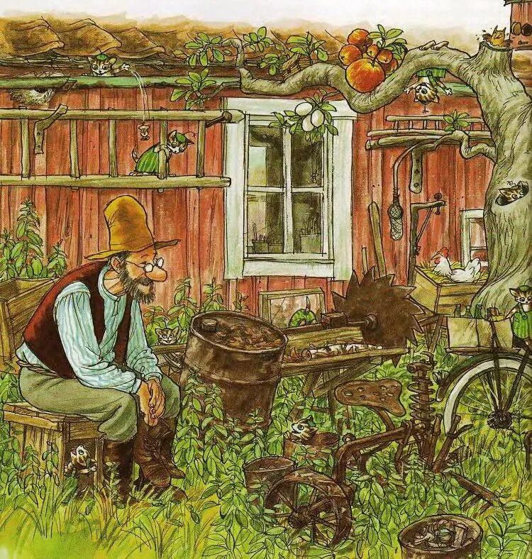 Свен нурдквист петсон. Свен нурдквист финдус. свен нурдквист петсон и финдус. нурдквист финдус иллюстрации. иллюстрации свена нурдквиста.