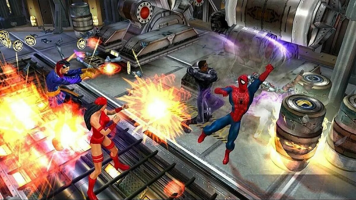 Новая marvel игры. Игра Марвел Ultimate Alliance. Игра Marvel Ultimate Alliance 1. Марвел ультиматальямс. Человек паук ультиматум Альянс.