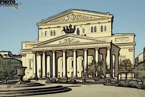 Как нарисовать большой театр