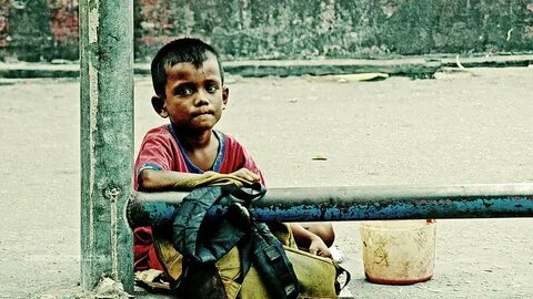 He is poor