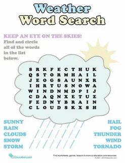 Weather wordsearch