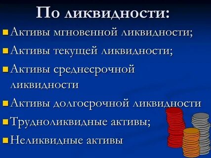 Какой актив является наиболее ликвидным