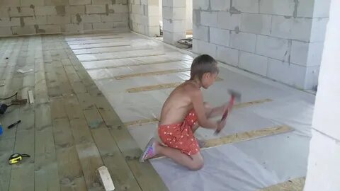Пол в доме из газобетона