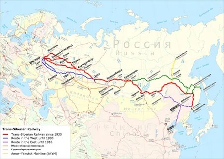 Поезд москва владивосток карта