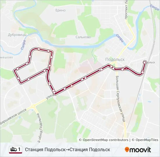Станция подольск маршрут