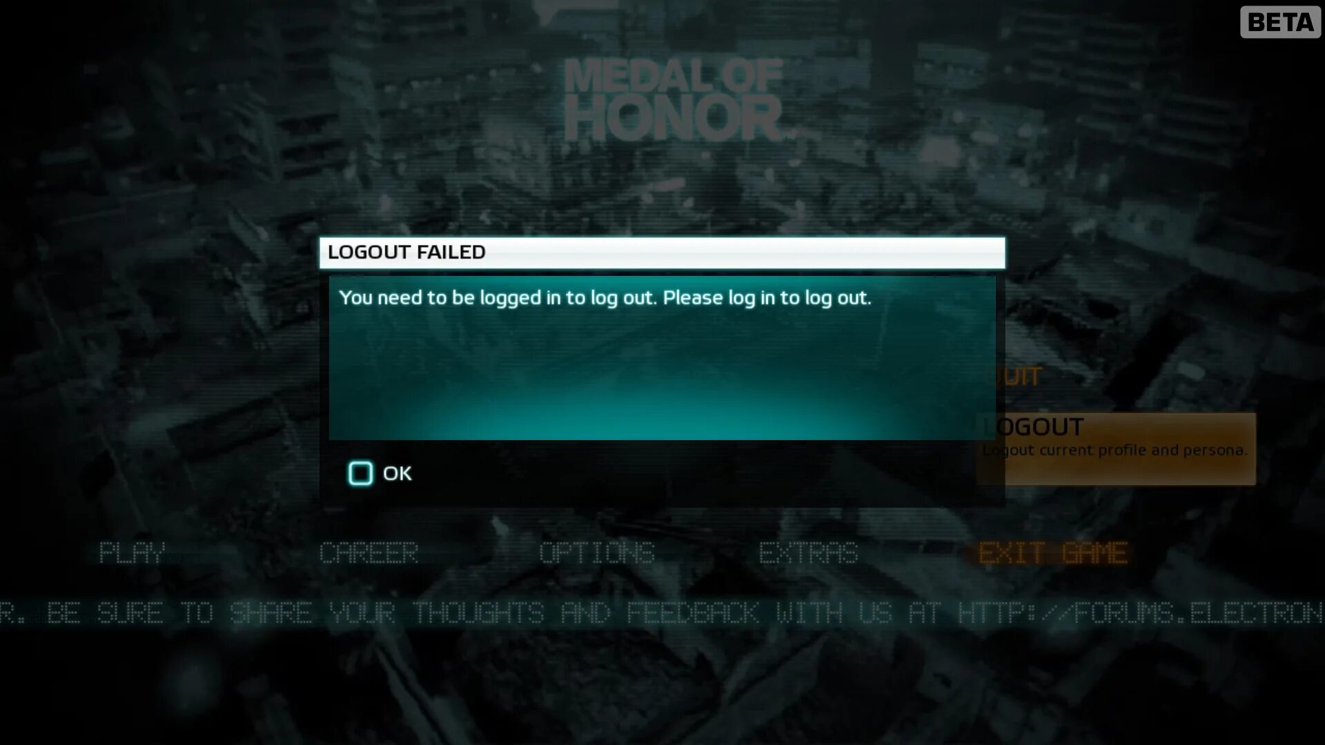 You can not be logged. Failed to login. Logged. Log out Notification. Logbook needy Shooter.