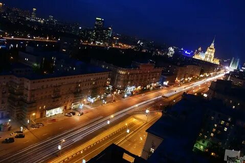 Кутузовская ночью