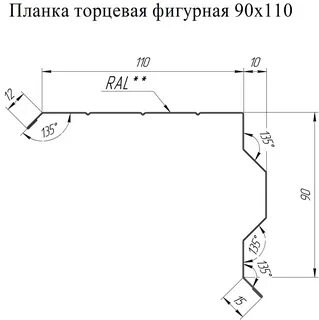 Размер лобовой планки