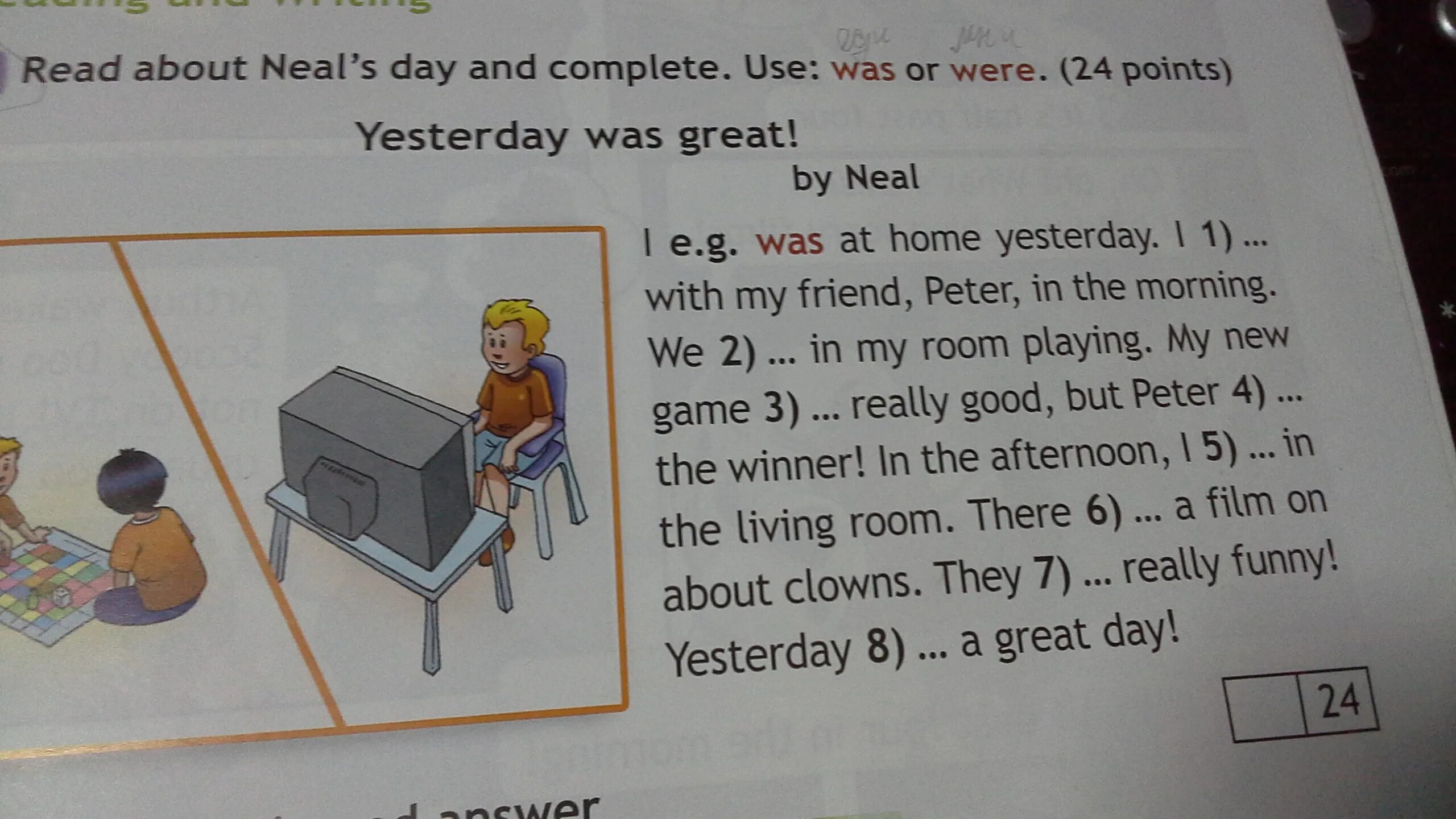 Read and complete use the our. Read about neal&#039;s day and complete use was or were 24 points yesterday was great by neal. read about neal&#039;s day and complete use was or were 24 points.