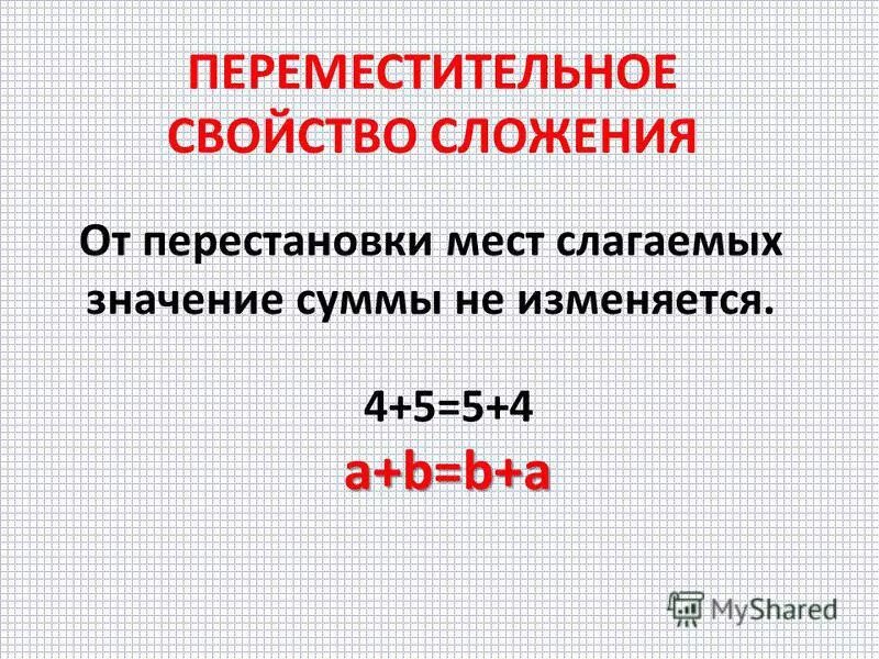 Переместительное свойство сложения 1 класс правило. Перемесиитнльное свойства слажения. Переместительное и сочетательное свойство. Пкпеместмтелтное свойство.