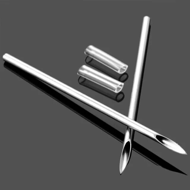 Пирсинг какую иглу. Игла для пирсинга 20g. игла для пирсинга 16g. прокол иглой 14g.