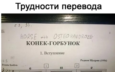 Не мой конек