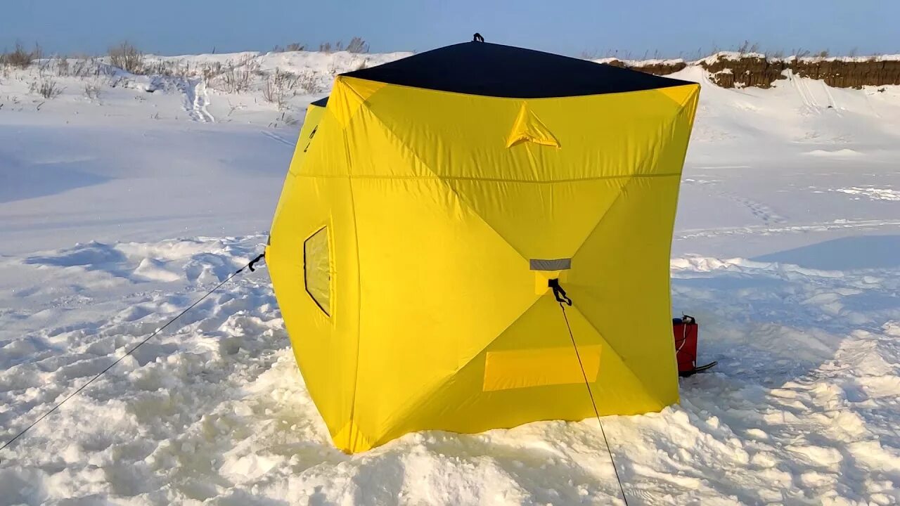 5. Палатка зимняя helios "куб" yellow gray (1,8х1,8м 2-3 места). 1,5х1,5 yellow /gray premier. 8х1. Палатки хелиос для зимней рыбалки.