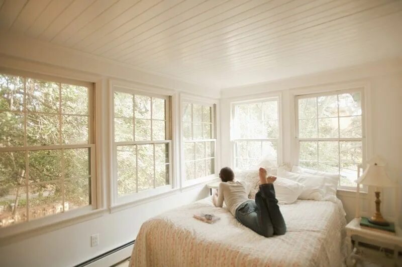 The box is under the window