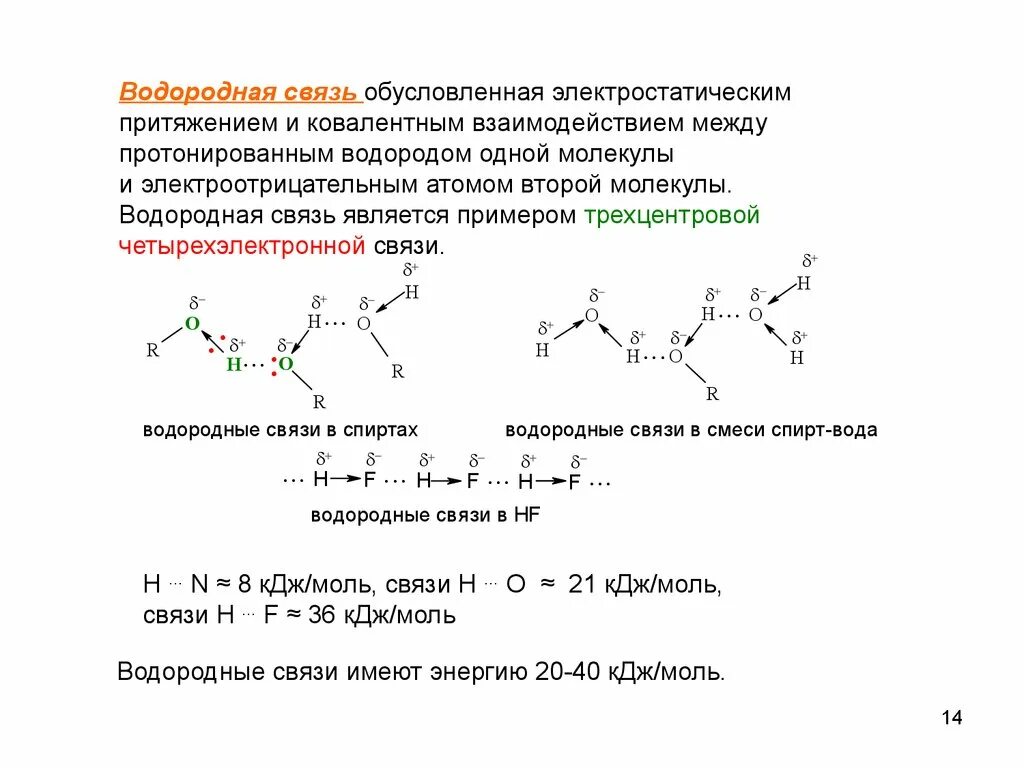 Водородная связь. Водородная связь примеры соединений. Водородная связь в органической химии. Водородная связь в спиртах.