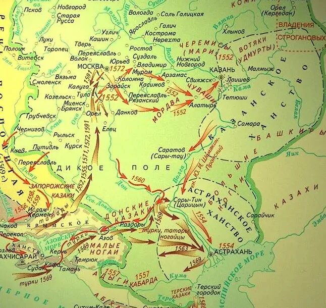 Карта похода на казань. Восточная политика Ивана Грозного карта. Астраханские походы Ивана Грозного карта. Карта Восточная политика российского государства в 16 веке.