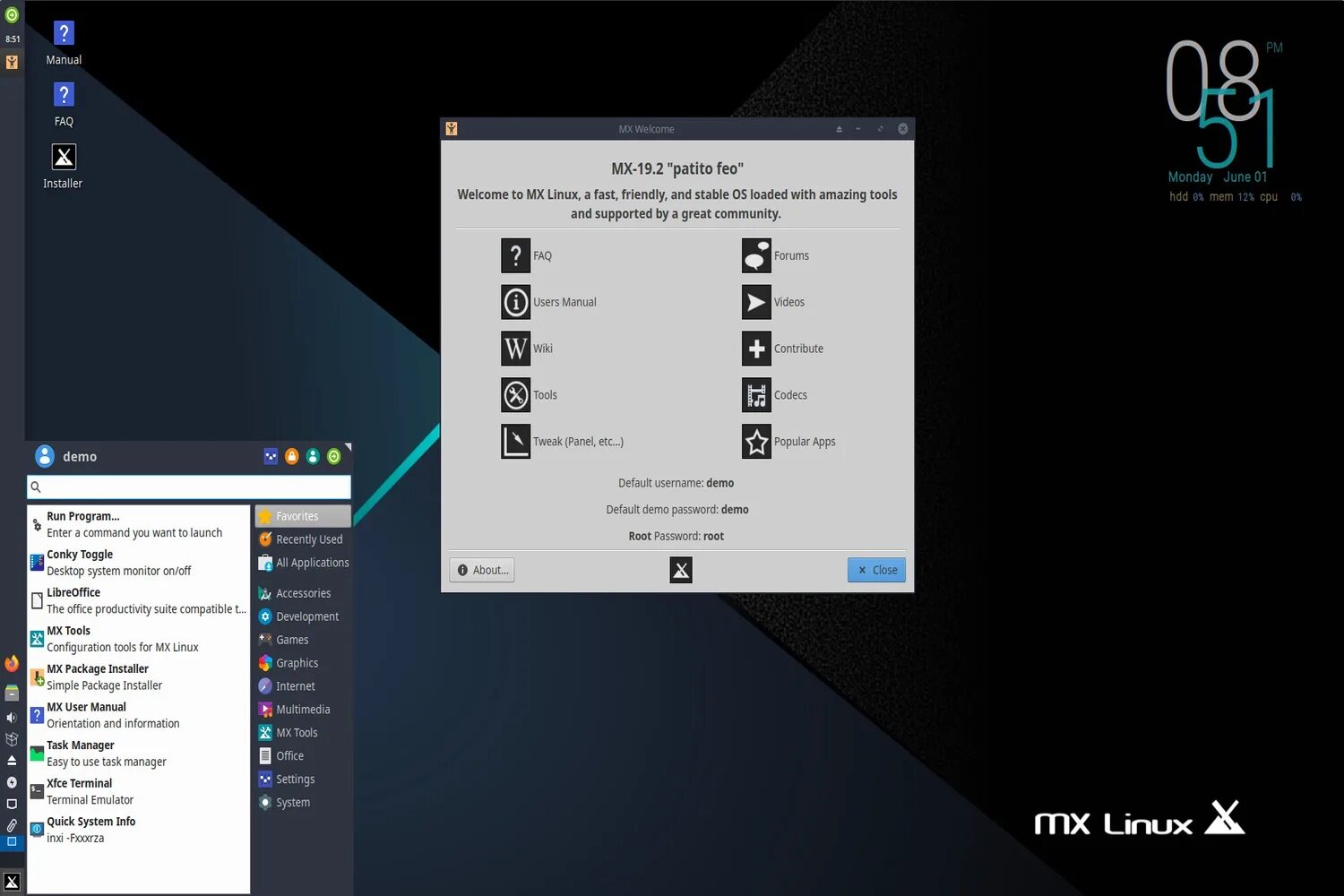 Лучший линукс для дома. Mx линукс. mx linux 19. mx linux xfce. mx-19.2 kde.