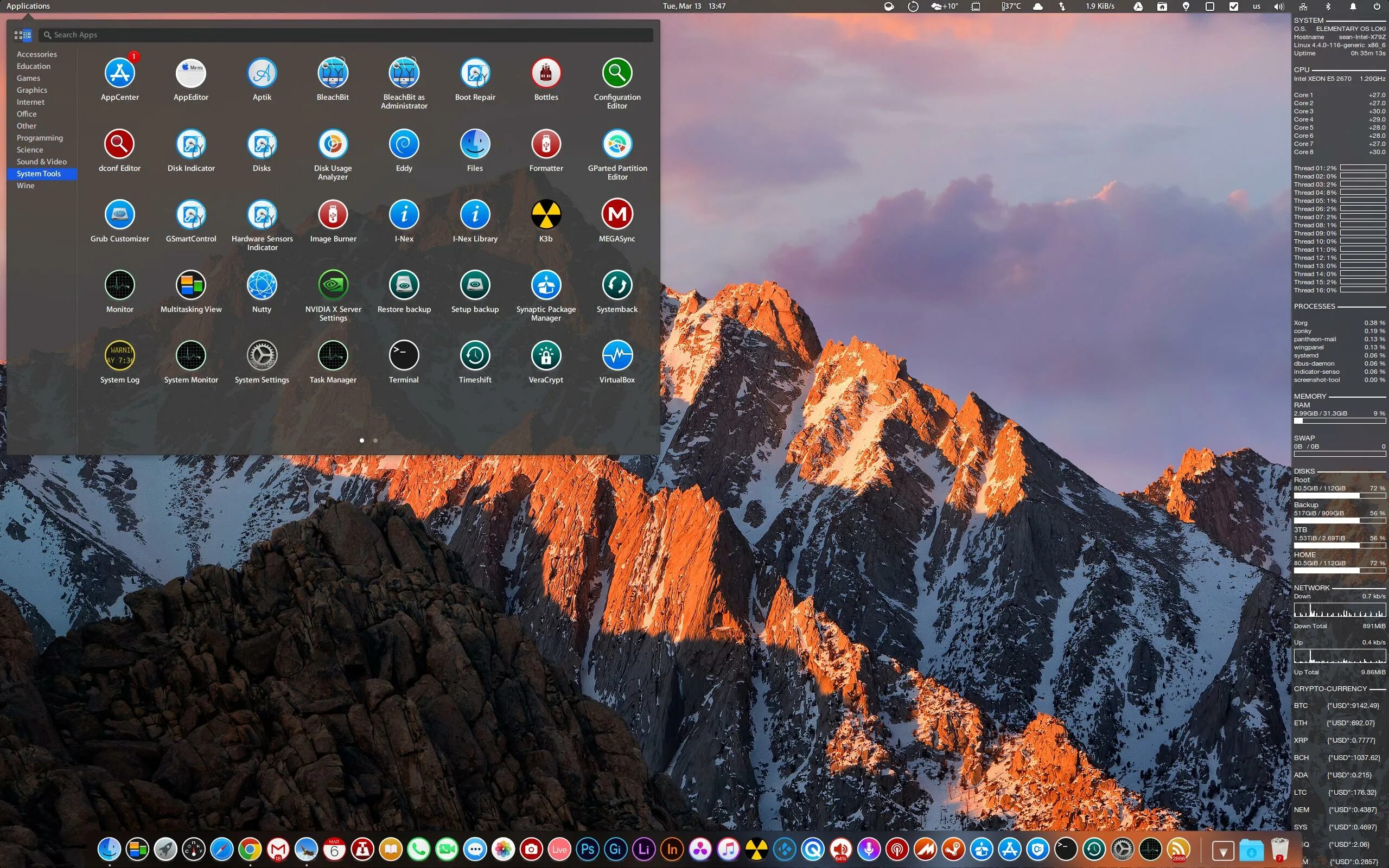 Elementary linux