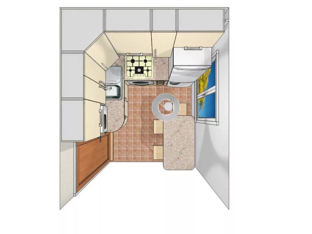 Как выглядит 6 квадратных метров. Кухня 6м2 угловая планировка хрущевка. Кухня 2м на 3м планировка. Планировка кухни 6.5 метров с холодильником. Кухня 6 кв метров планировка хрущевка.