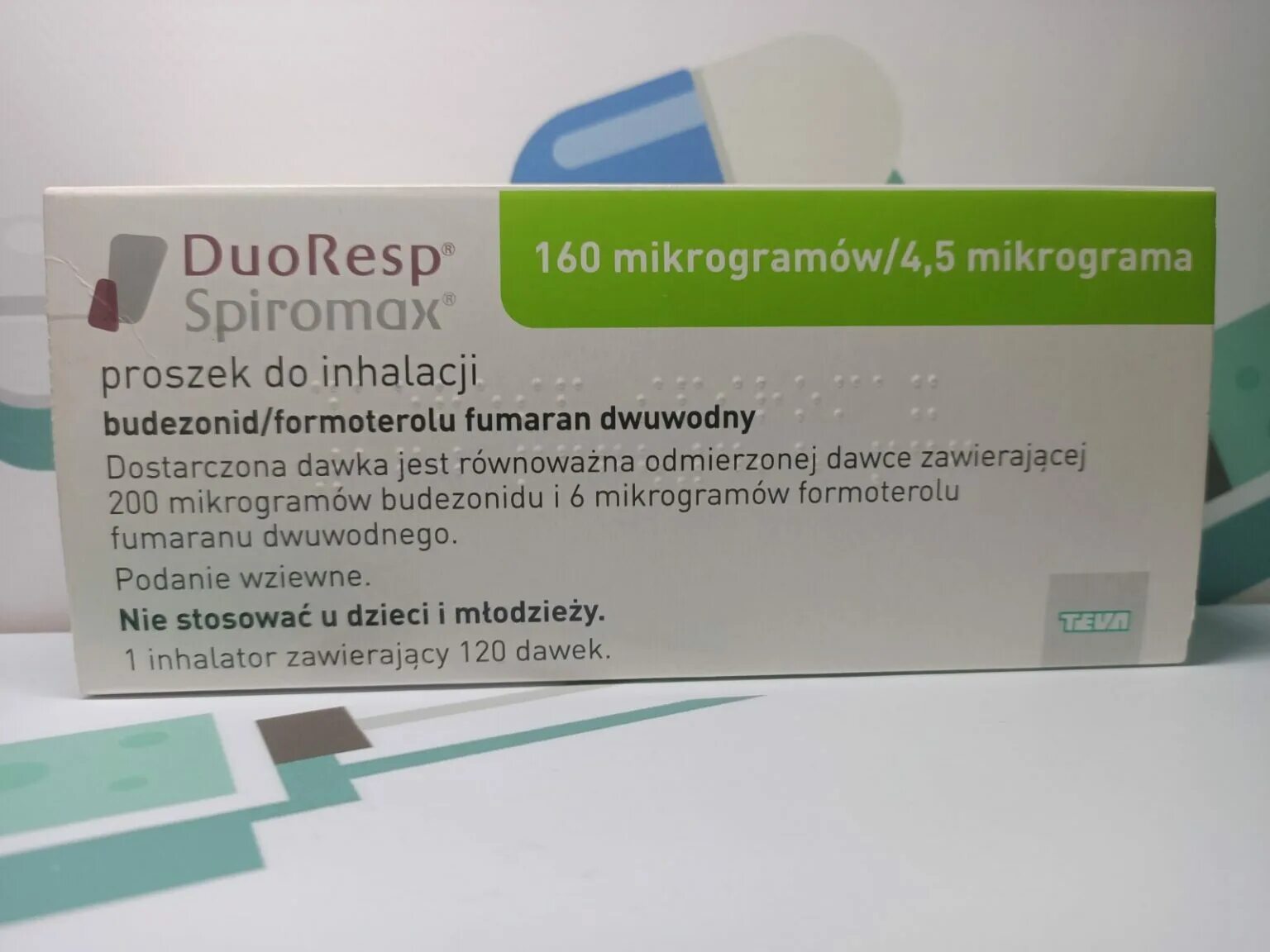 Дуоресп спиромакс инструкция по применению цена. Дуоресп Спиромакс 160/4.5 ингалятор. Дуоресп Спиромакс 160 4.5 120. Ингалятор Teva Дуоресп Спиромакс. Дуо Респ Спиромакс 160/4.5 120 доз.