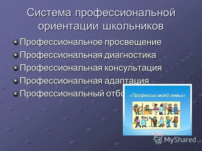 профессиональное просвещение школьников организация профессиональных