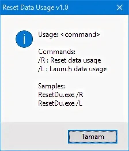 Data reset. Reset data.