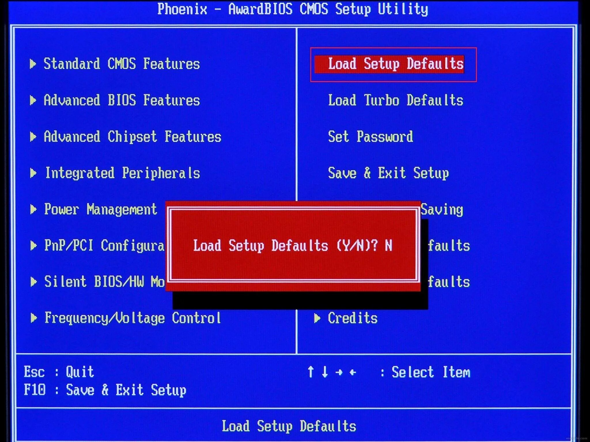 Load setup перевод