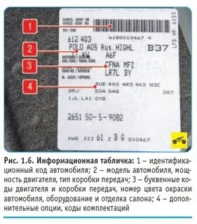 Фольксваген узнать комплектацию по вин
