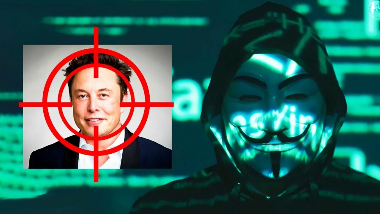 Правда что хакеры объявили войну. Анонимус Илону маску. Группа хакеров anonymous Илон Маск.
