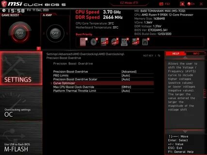 Биос msi b550