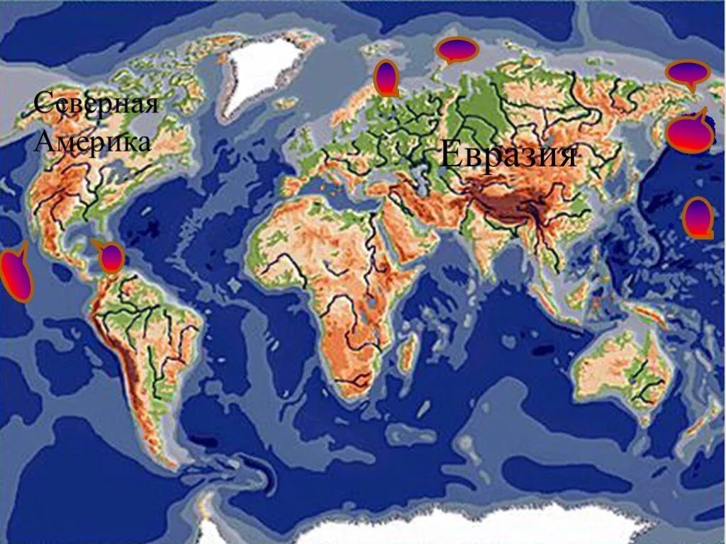 Подпишите материки омываемые водами океана. Самая большая река в мире на карте. Самые большие реки в мире на карте.