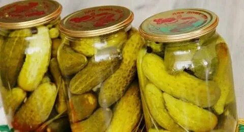 Маринование огурцов 1 литр