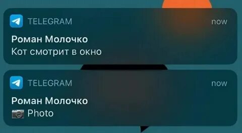 Уведомления телеги