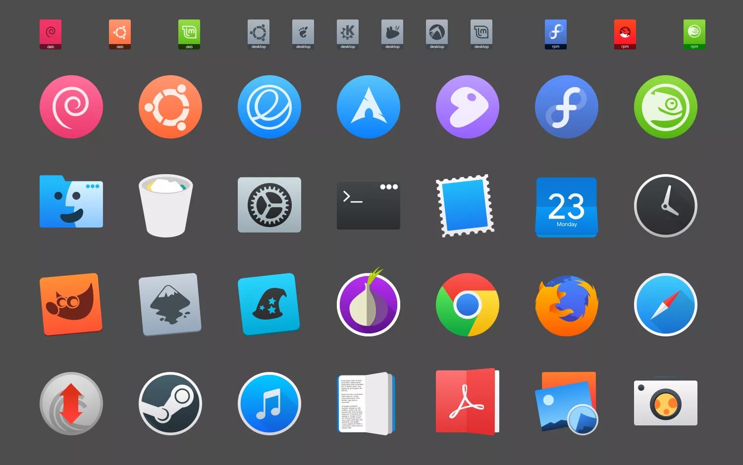 Os icon pack. Тема иконка. Иконки Mac os. Linux иконка. Иконка для приложения Linux.