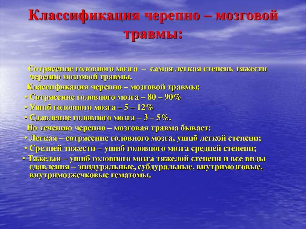 Мкб 10 зчмт сотрясение