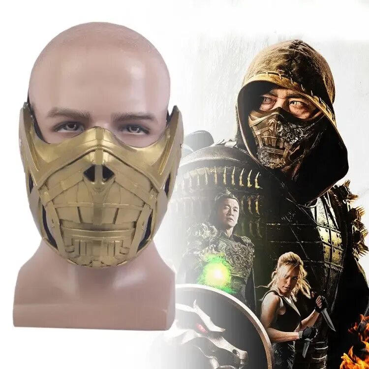 Маска скорпион все выступления. Скорпион мортал комбат маска. Mortal Kombat Scorpion Mask. Мортал комбат 2021. Маска скорпиона 2021.